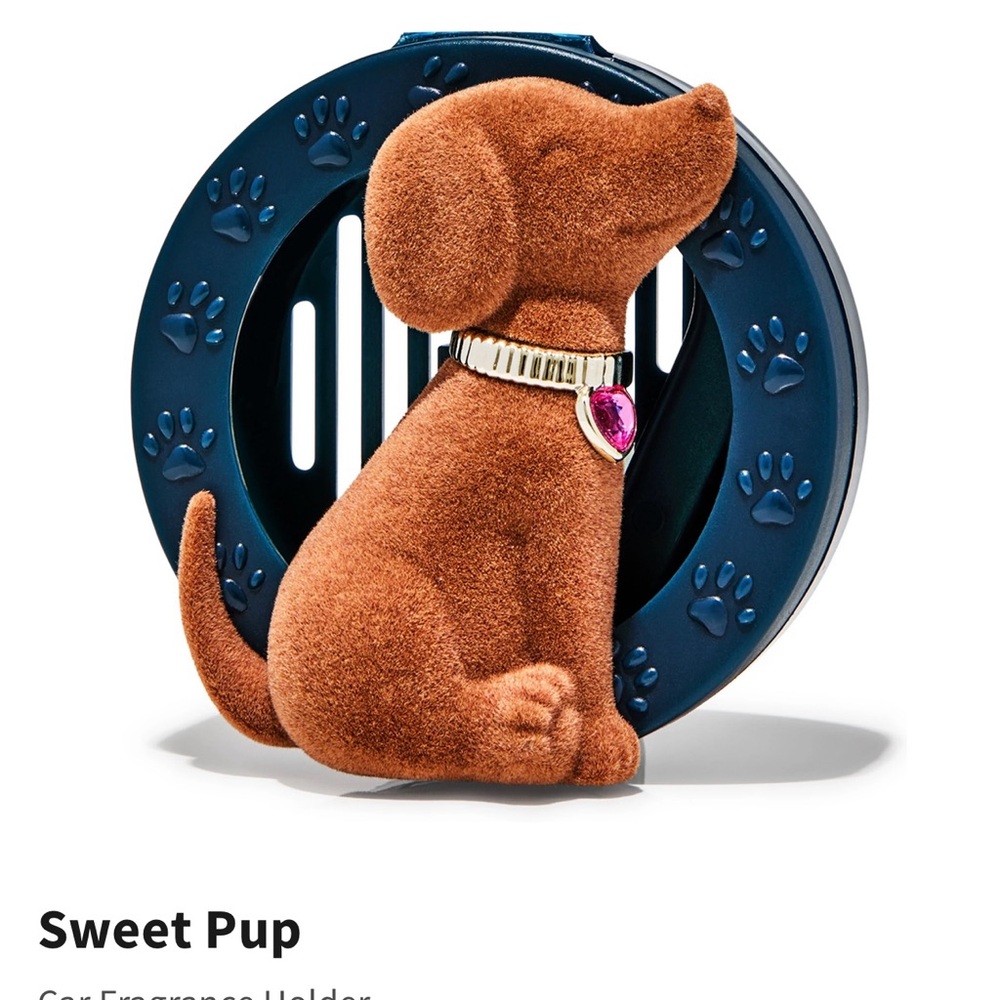 Bath & Body Works Sweet Pup Car Fragrance Holder - Brown and Blue